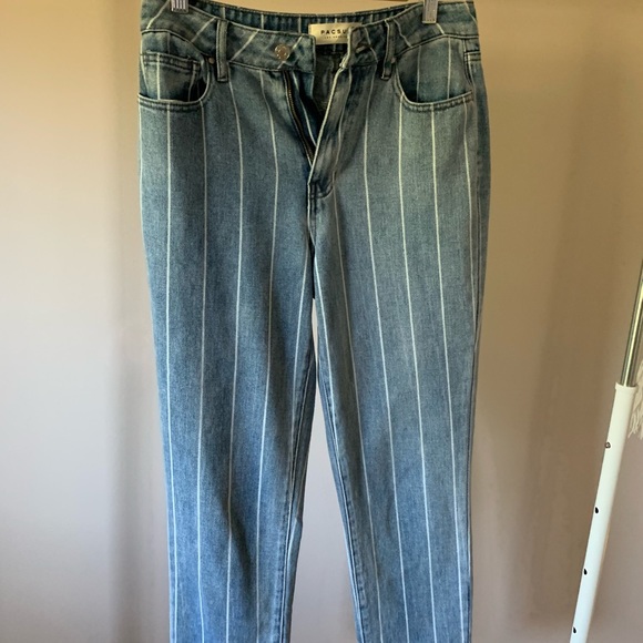 PacSun Denim - Pacsun Stripes Mom Jeans